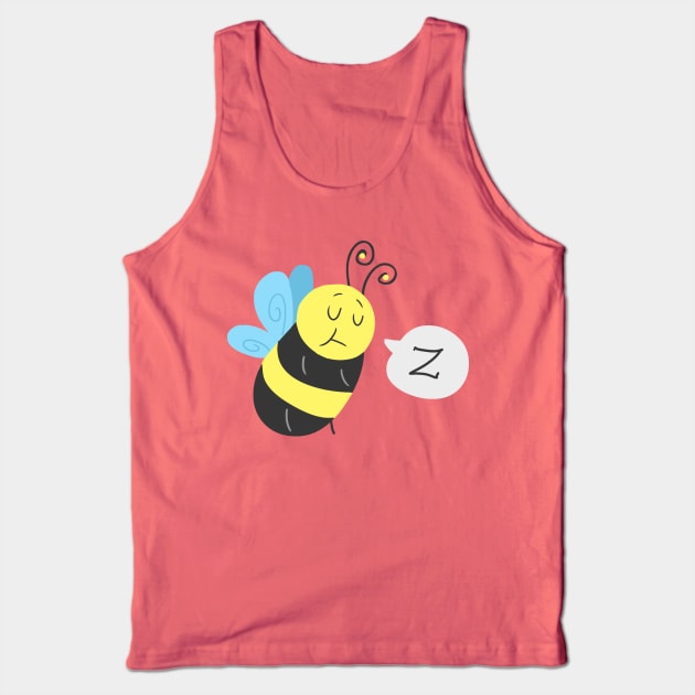 Sleepy Bee Tank Top by saradaboru